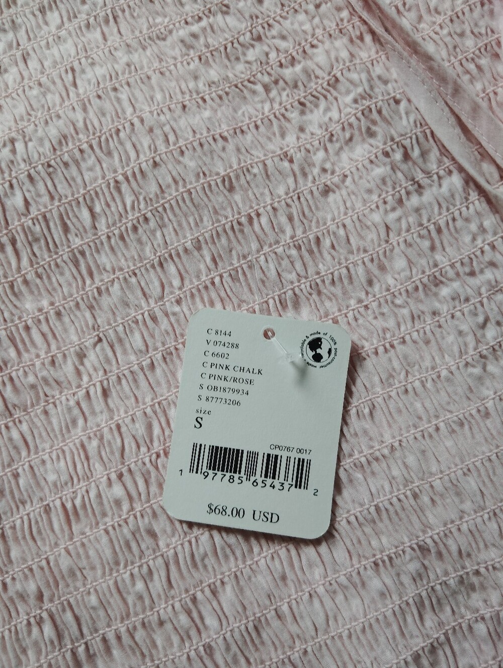 Free People Light Pink Rib Halter Mini Dress - Picture 6 of 8
